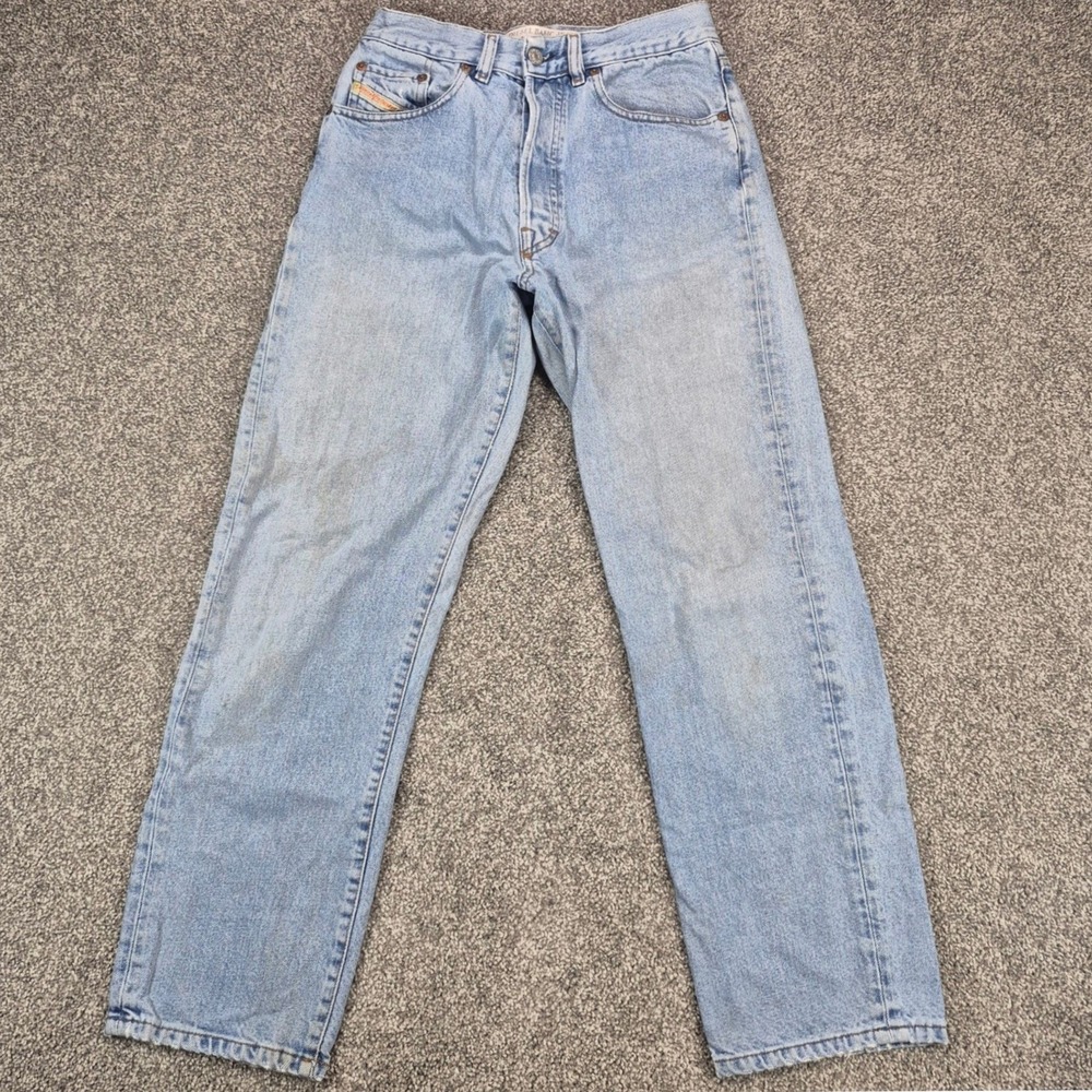Diesel‎ Jeans Women 29 Blue Straight Leg High Rise Made in Italy Cotton